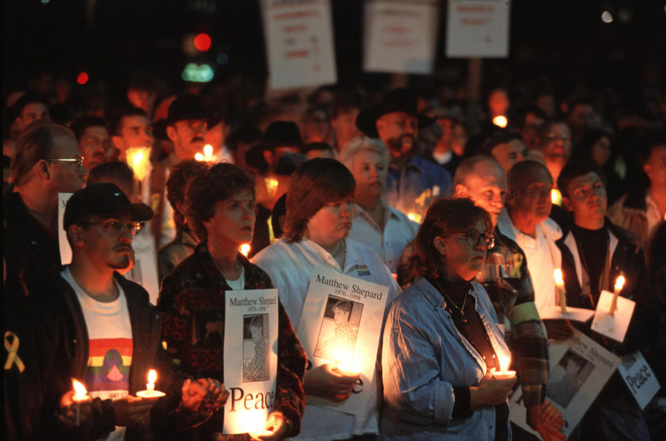 Candlelight vigil for Matthew Shepard (Steve Liss / Getty Images)