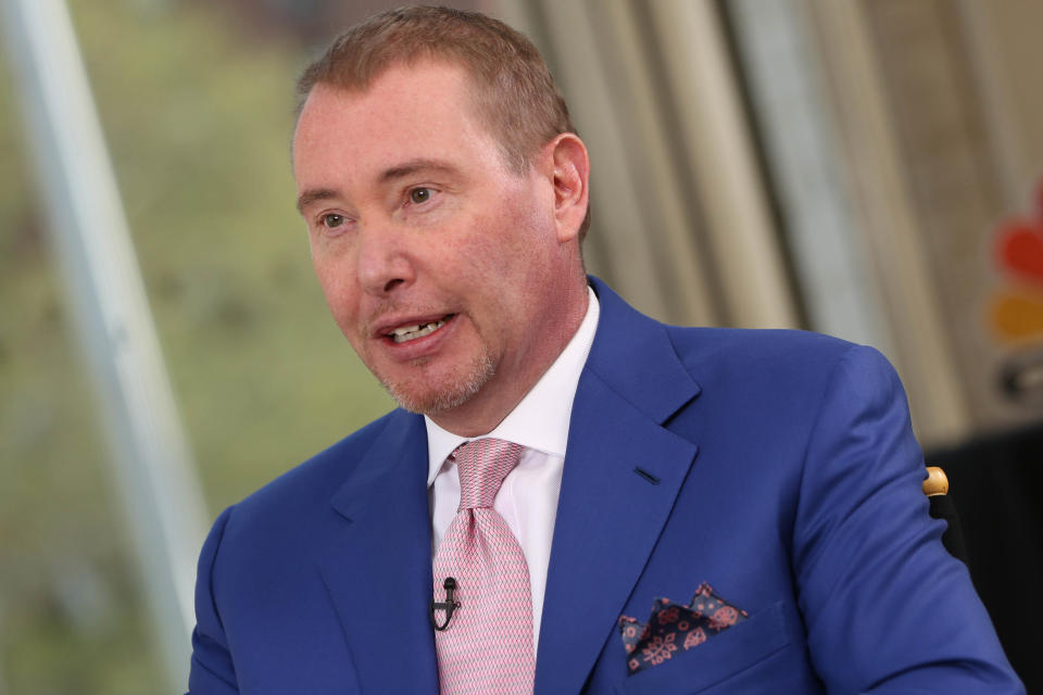 HALFTIME REPORT -- Pictured: Jeffrey Gundlach, DoubleLine Capital CEO and CIO, at the 20th Annual Sohn Investment Conference in New York City on May 4, 2015-- (Photo by: Adam Jeffery/CNBC/NBCU Photo Bank via Getty Images)