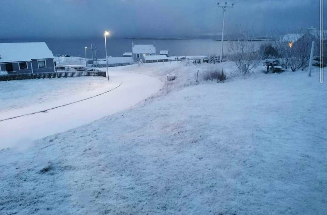 Snowfall caused power issues on Shetland (Caroline Ritchie/PA)