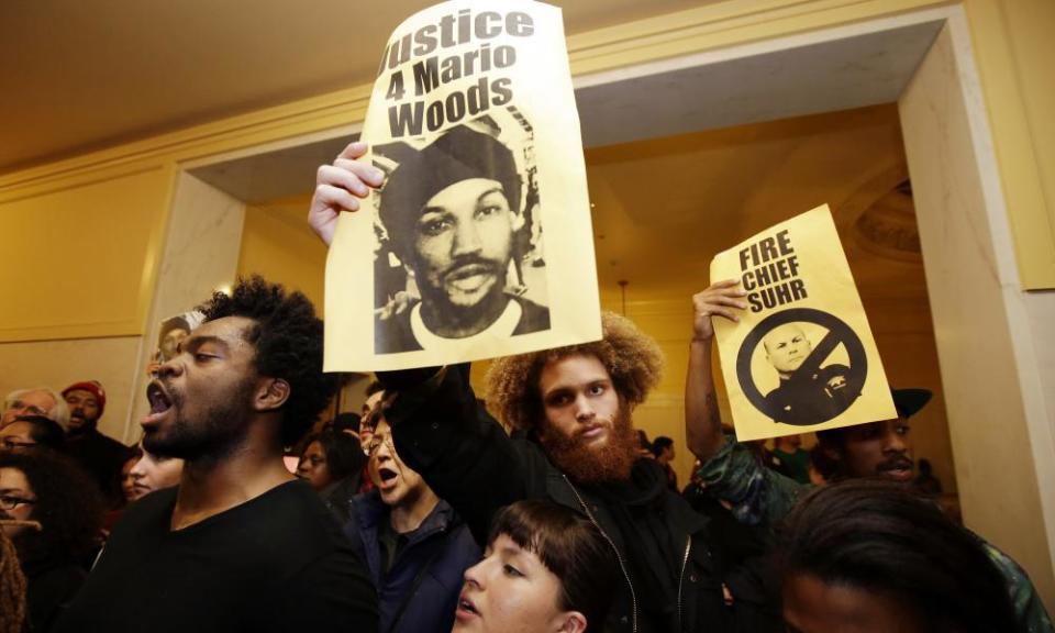 The death of Mario Woods in 2015 sparked large demonstrations.