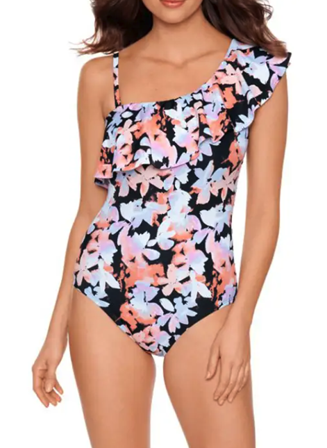 one shoulder swimsuit