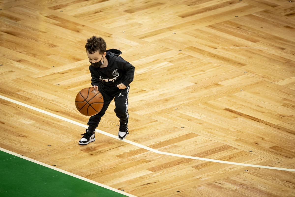 Jayson Tatum's son, Deuce, has first basketball practice