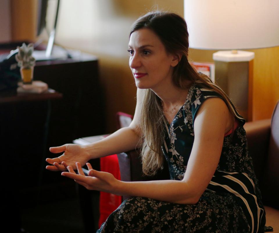 New York State Senator Alessandra Biaggi in her office in Albany on May 20, 2019. 