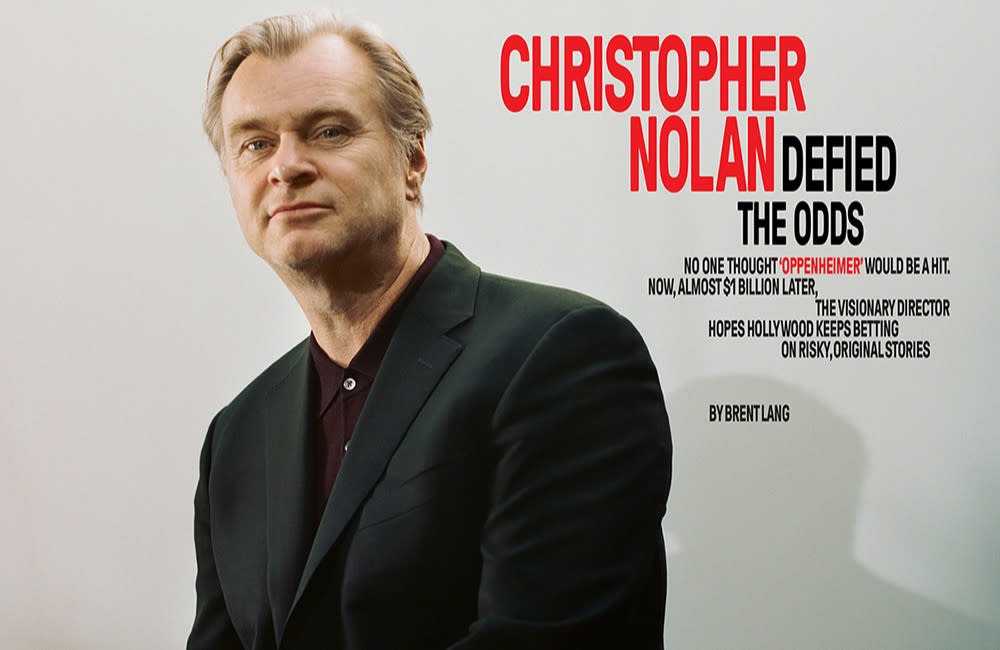 Christopher Nolan covers Variety (photo by Chantal Anderson) credit:Bang Showbiz