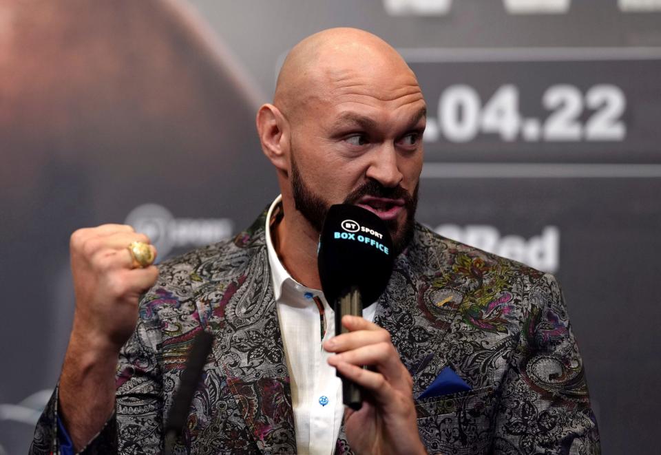 Tyson Fury puts his WBC heavyweight championship on the line Saturday against Dillian Whyte.