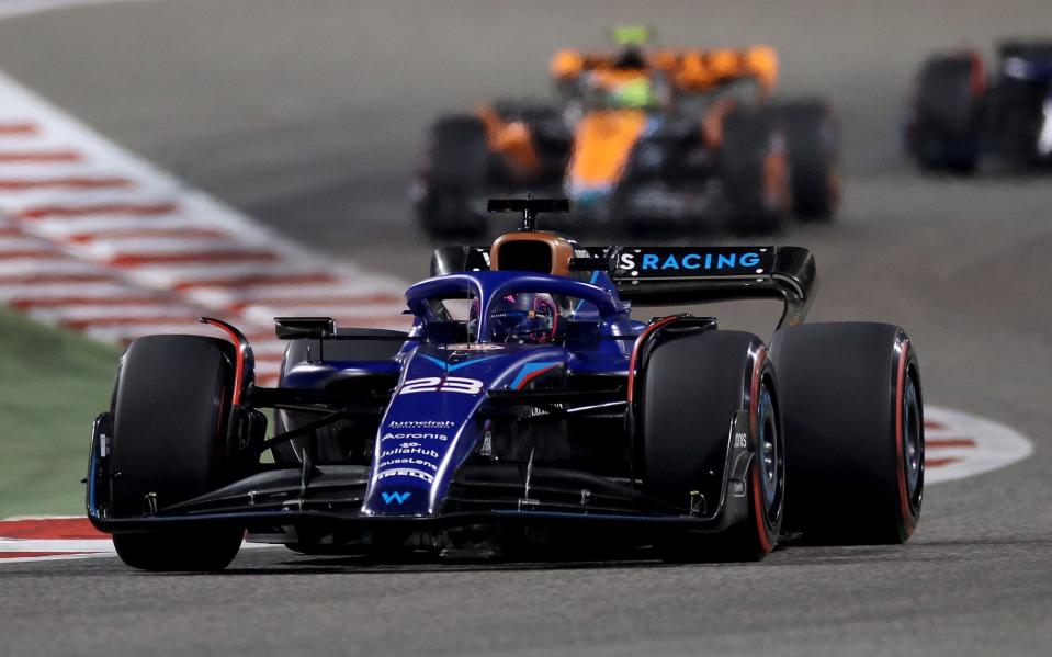 Alexander Albon of Thailand driving the (23) Williams FW45 Mercedes on track during the F1 Grand Prix of Bahrain at Bahrain International Circuit on March 05, 2023 in Bahrain, Bahrain - Peter Fox/Getty Images