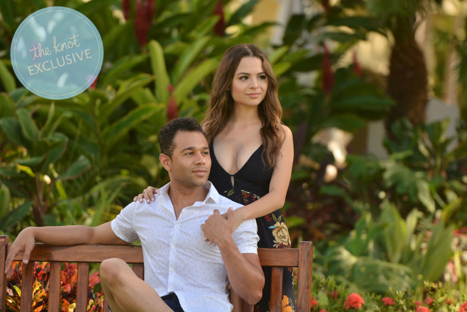 Corbin Bleu and Sasha Clements tell us all about their extended honeymoon, which they took a year after the wedding—get all the exclusive details straight from the couple. (Sandals Resort)