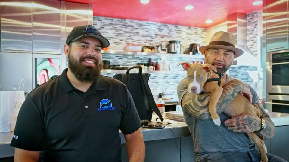 Dave Bautista adopts neglected dog now named 'Penny' from Humane Society of Tampa Bay