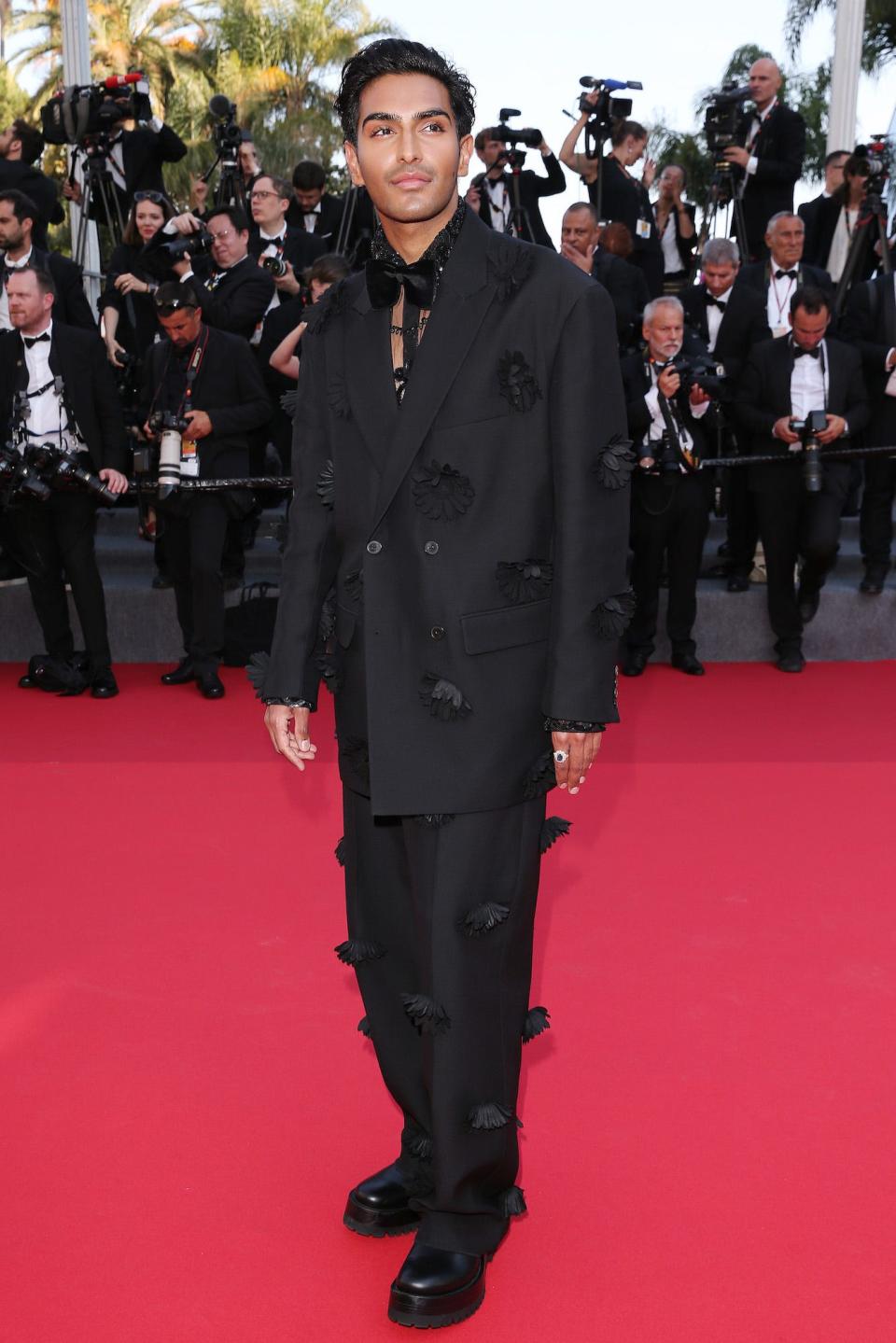 British model Rahi Chadda at the Cannes Film Festival on May 17, 2022.