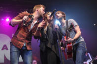 <b>12. Lady Antebellum - $12,968,992.17</b><br><br>Lady Antebellum, from left, Charles Kelley, Hillary Scott and Dave Haywood perform at NASH FM 94.7's "NASH BASH" country music concert at Roseland Ballroom in New York.