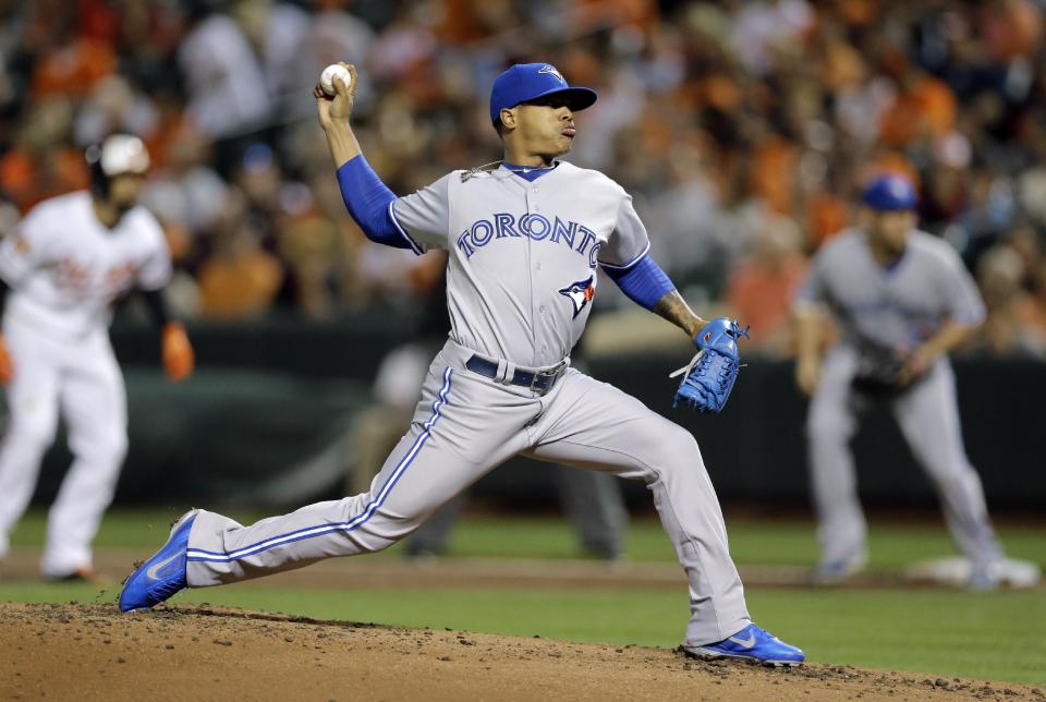 Marcus Stroman has received a six game suspension from MLB. (AP Photo/Patrick Semansky)