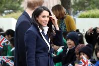 Aspiring actress 10-year-old Sophia Richards got a pep talk from Markle.