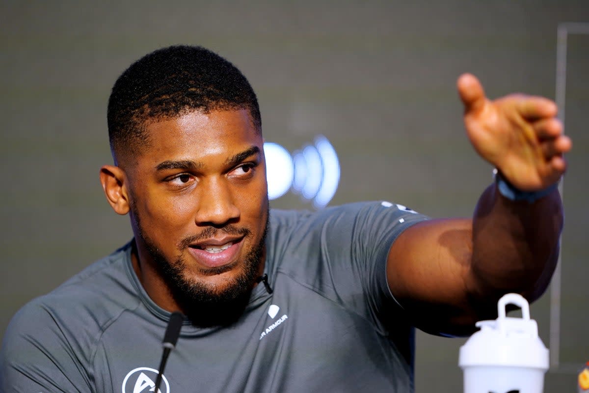 Anthony Joshua will face Jermaine Franklin at the O2 Arena on Saturday (Zac Goodwin/PA) (PA Wire)