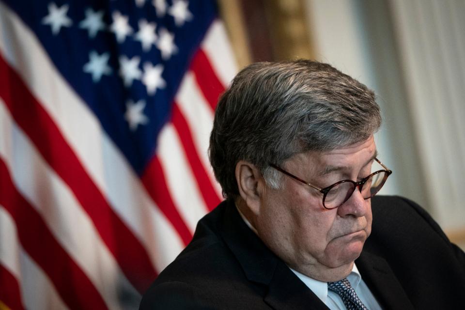 Serving US attorney says attorney general William Barr ‘brought shame’ on his office in a searing letter (Getty Images)