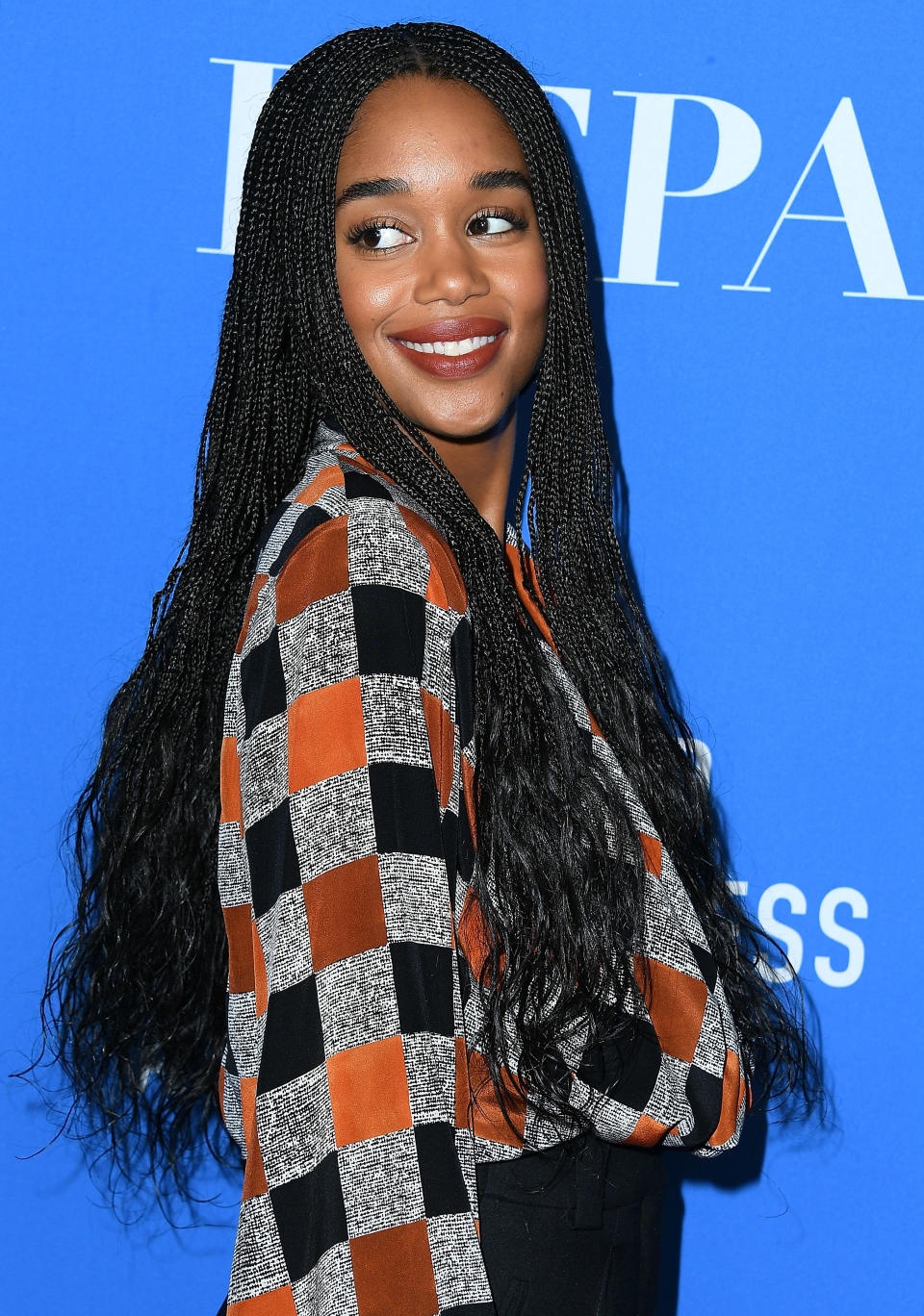 Laura Harrier’s super-neat box braids