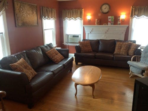 Undated photo of the living room in Penelope's Place, an emergency shelter for domestic violence survivors