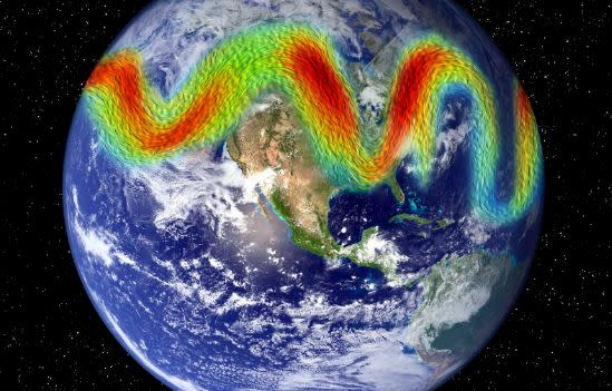 The jet stream is that band of fast-moving air that sits around five to nine miles above the Earth’s surface. It serves as a boundary between warm and cold air. (Photo/Canva).
