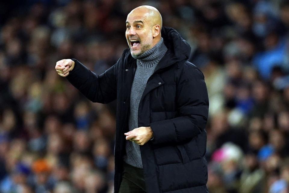 Pep Guardiola is demanding a response from his Manchester City players against Wolves (Martin Rickett/PA) (PA Wire)