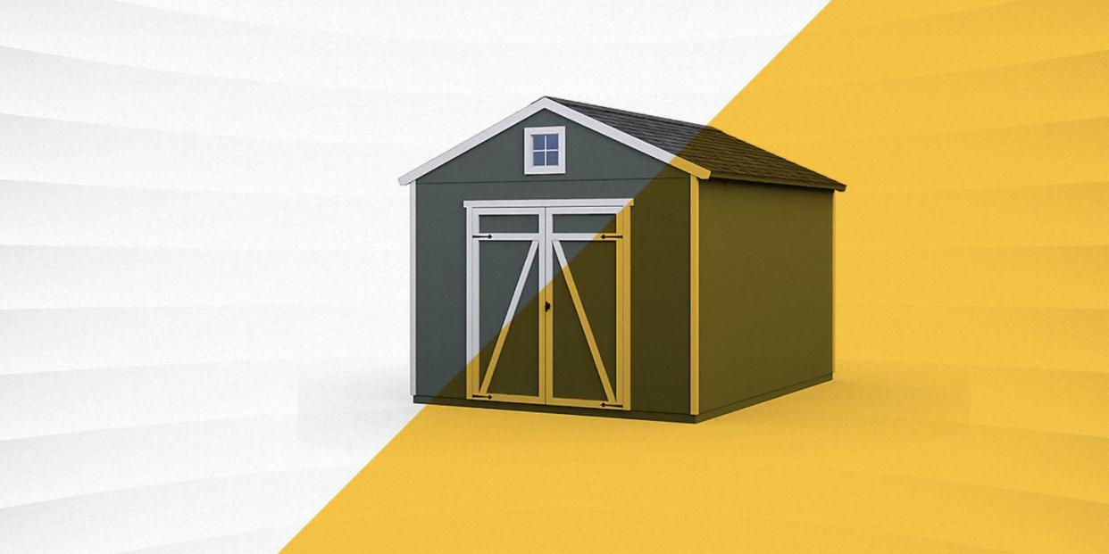 heartland 10 by 16 a frame wood shed