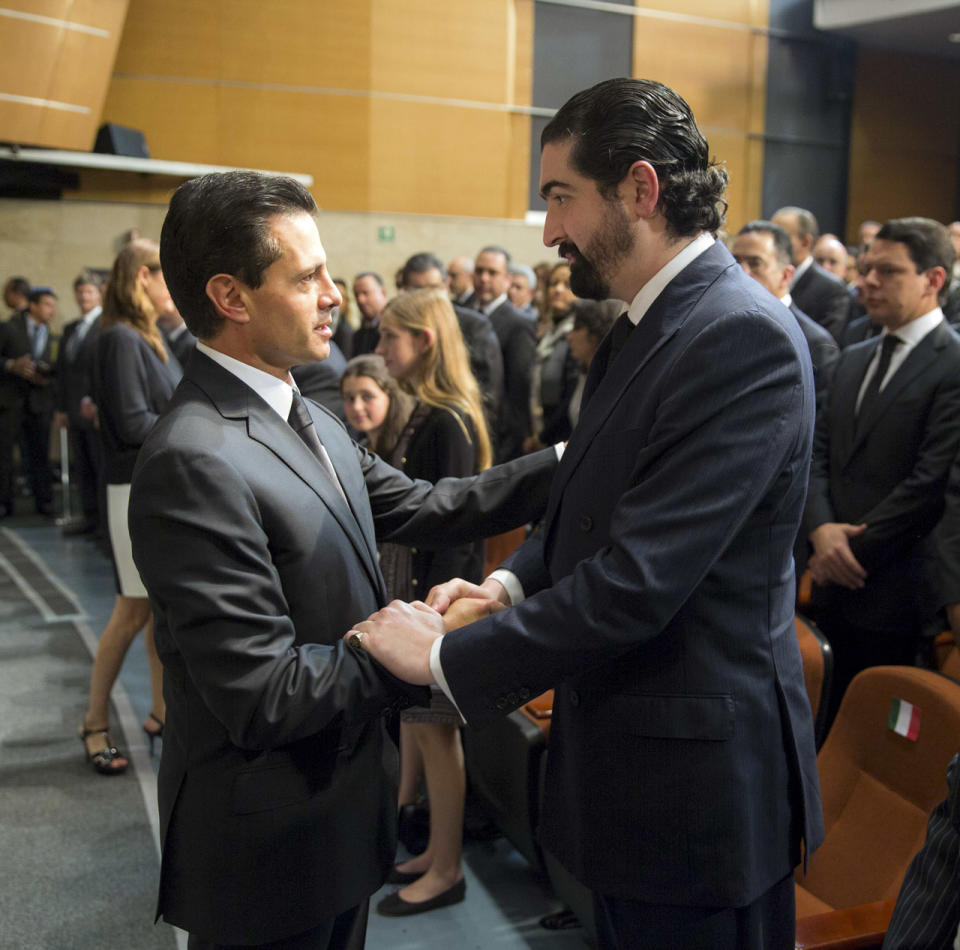 El expresidente Enrique Peña Nieto y Rafael Tovar y López-Portillo. Foto: Archivo Cuartoscuro