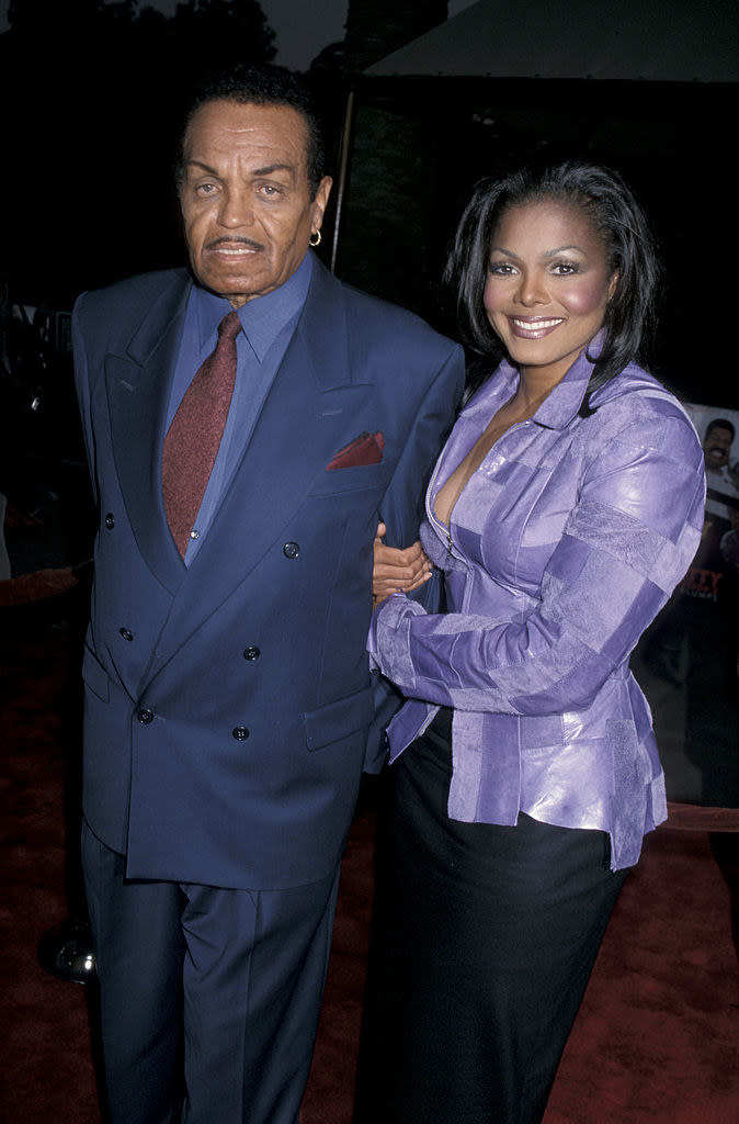 Joe and Janet Jackson walking together