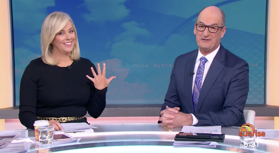 Samantha Armytage on Sunrise after engagement