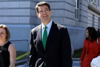 Former deputy executive director of the Port Authority of New York and New Jersey Bill Baroni is pictured as he leaves the court following his sentencing in Newark, New Jersey, U.S., March 29, 2017. REUTERS/Lucas Jackson