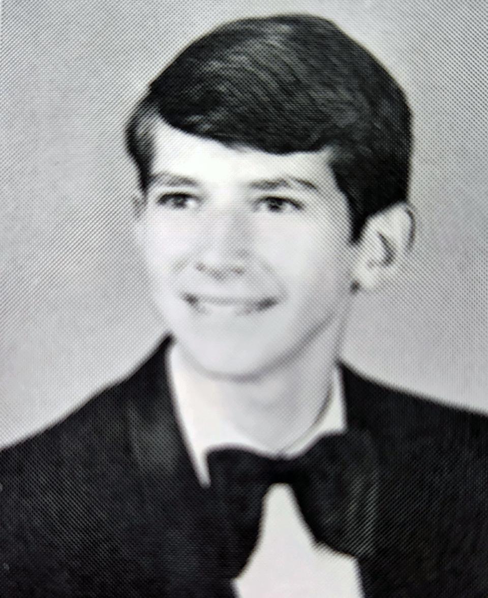 Chris Keller in his Oak Ridge High School class of 1972 senior yearbook.