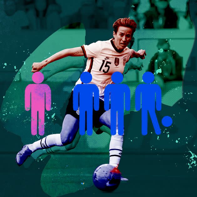 Ending sexist scheduling of sporting events can boost gender equality. (Photo: Illustration:Jianan Liu/HuffPost Photo:Getty Images)