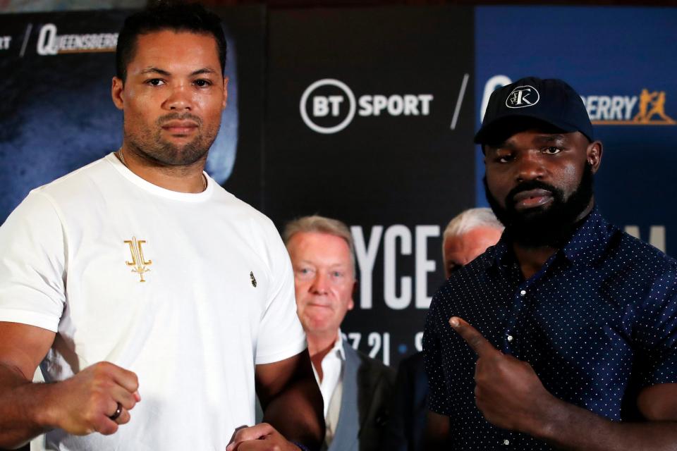 Joe Joyce battles Carlos Takam at The SSE Arena in Wembley on Saturday night (Action Images via Reuters)