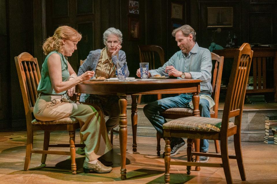 Kathy McCafferty, Sara Morsey, and Bruce Linser in "August: Osage County" at Palm Beach Dramaworks.