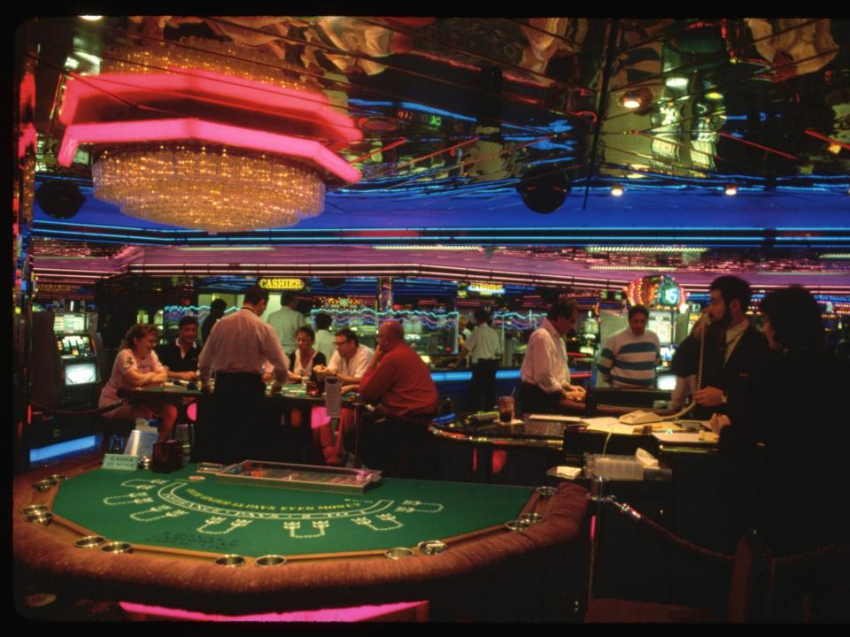 The casino on board the cruise ship 'Majesty of the Seas,' circa 1993.