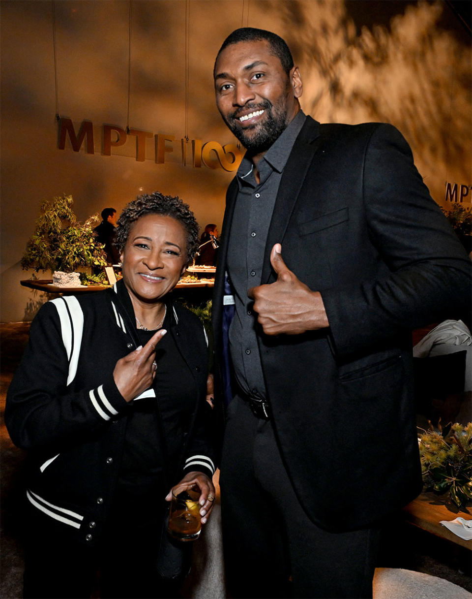 Wanda Sykes and Metta Sandiford-Artest attend MPTF's 17th Annual Evening Before at Pacific Design Center on January 13, 2024 in West Hollywood, California.