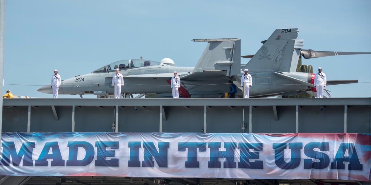 made in the USA america uss gerald r ford