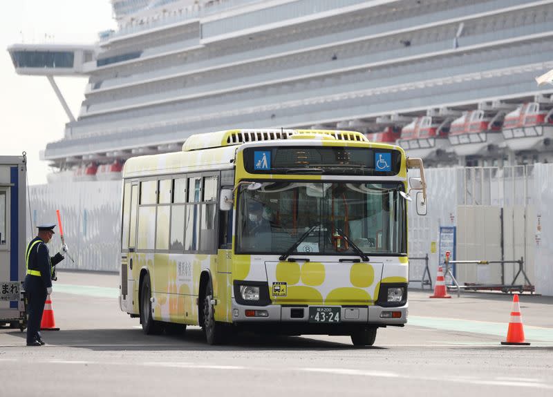 Diamond Princess cruise ship at Yokohama Port