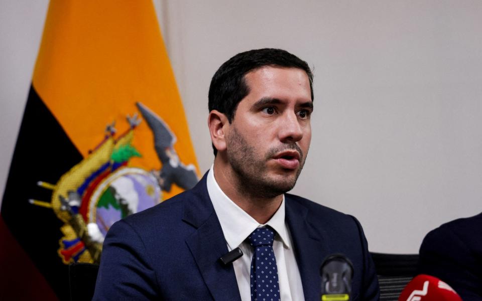 Roberto Luque, Ecuador's transport minister, has been named interim energy minister