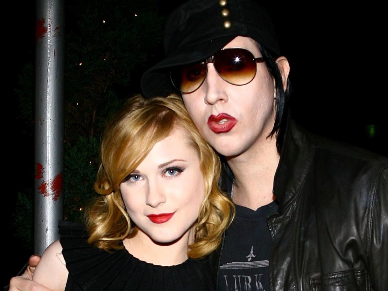 Actress Evan Rachel Wood and musician Marilyn Manson dated from 2007 to 2010.