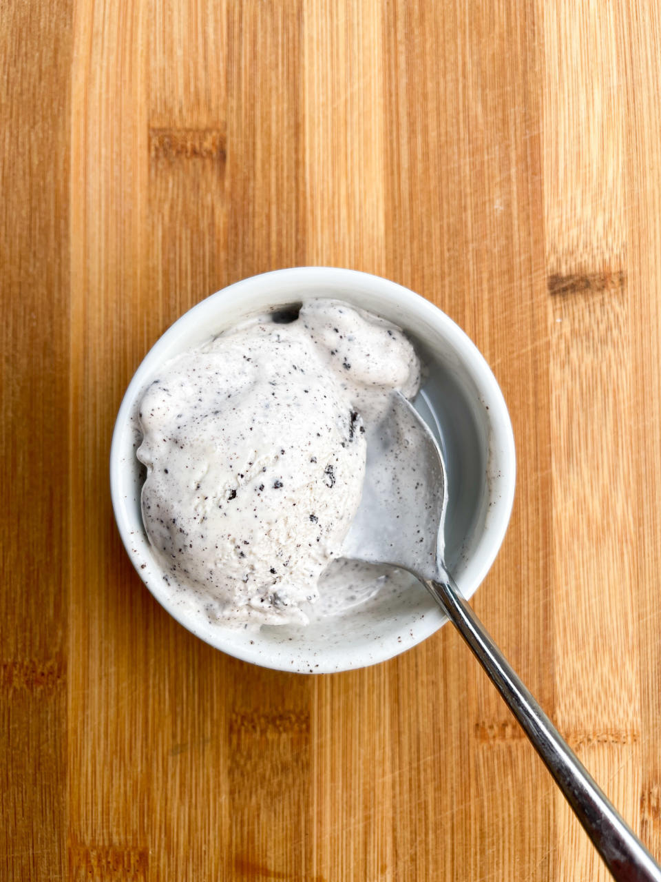 a bird'e eye view of ice cream