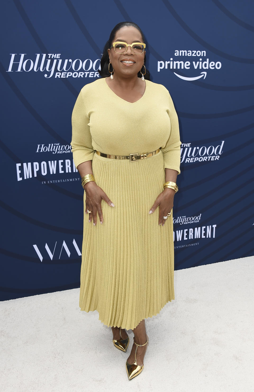 FILE - Oprah Winfrey arrives at THR's Empowerment in Entertainment Gala on April 30, 2019, in Los Angeles. Winfrey turns 68 on Jan 29. (Photo by Jordan Strauss/Invision/AP, File)