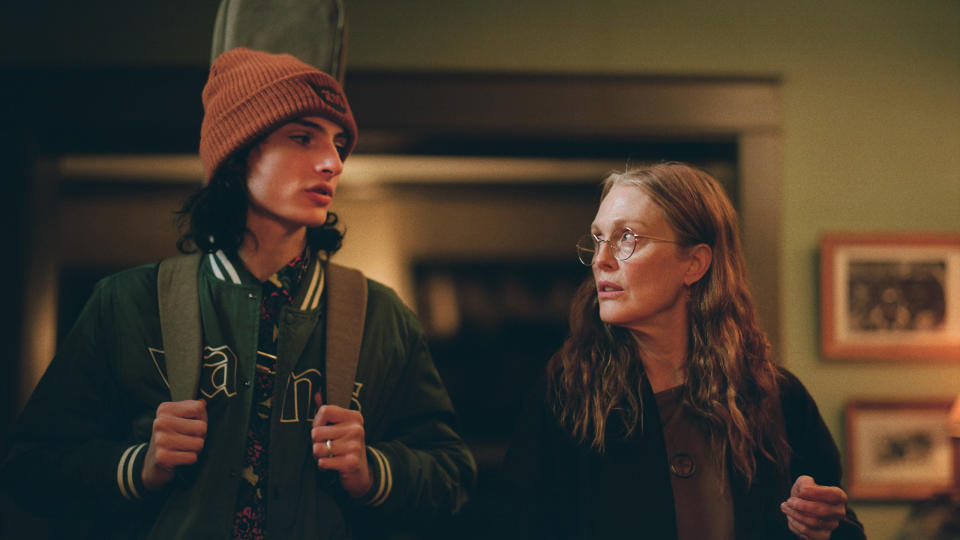 Finn Wolfhard and Julianne Moore in “When You Finish Saving the World.” - Credit: Courtesy