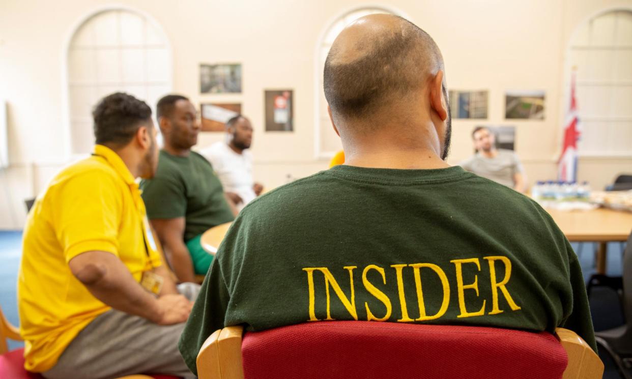 <span>Prisoners attending an education meeting at Pentonville prison in London in 2021.</span><span>Photograph: Andrew Aitchison/In Pictures/Getty Images</span>