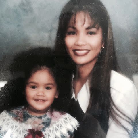 <p>Saweetie Instagram</p> Saweetie and her mom Trinidad Valentin.