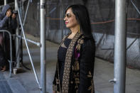 Priya Chaudhry, Jonathan Majors lawyer, leaves Criminal Court after Majors' sentencing on Monday April 8, 2024 in New York. (AP Photo/Brittainy Newman)