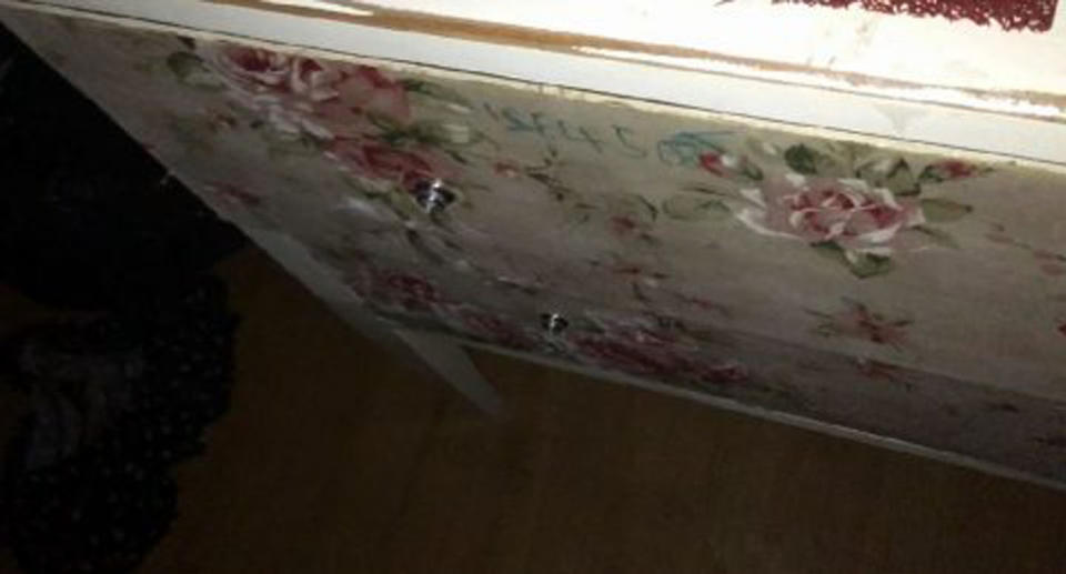 Police in Maryborough are searching for the owners of this distinct item of furniture. Source: Queensland Police
