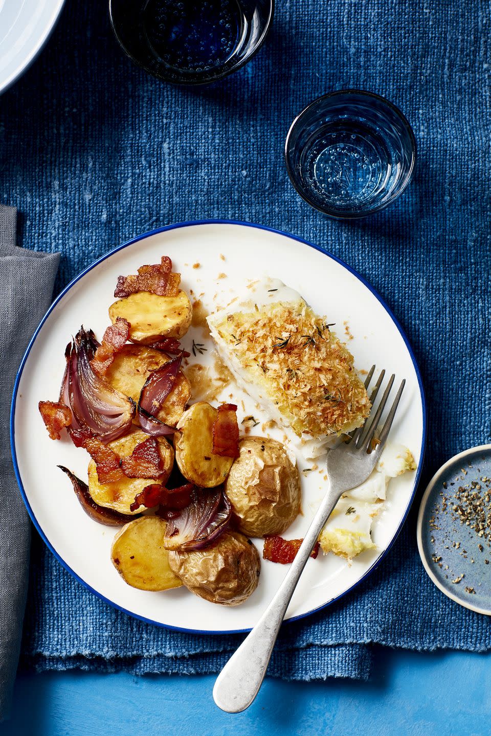 Fish Chowder Sheet Pan Bake