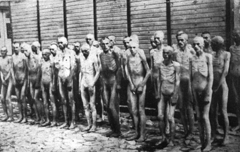 Prisioneros rusos en el campo de concentración de Mauthausen (Bundesarchiv - Wikimedia Commons)