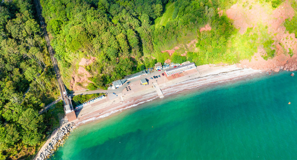 Oddicombe Beach in Torquay. (Getty Images)
