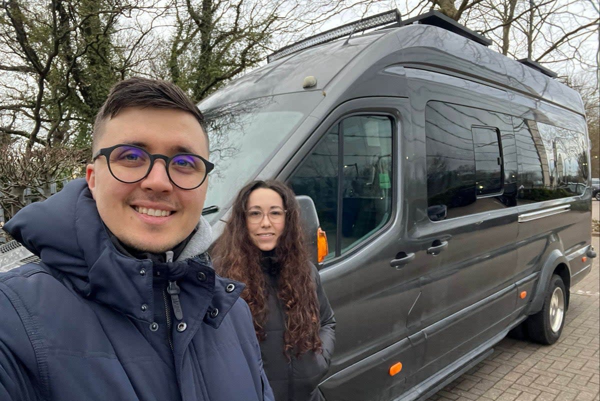 The couple bought their van in March 2022 (Handout)