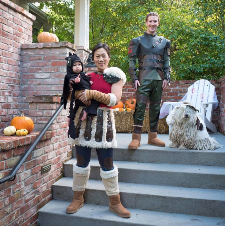 Mark Zuckerberg, Priscilla Chan, and their daughter Max