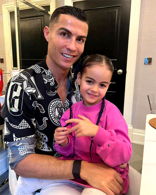 Cristiano Ronaldo y su hija Alana Martina